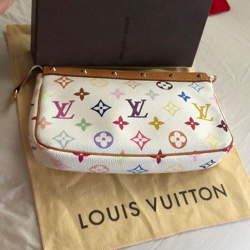 Authentic Lv Pochette multi color